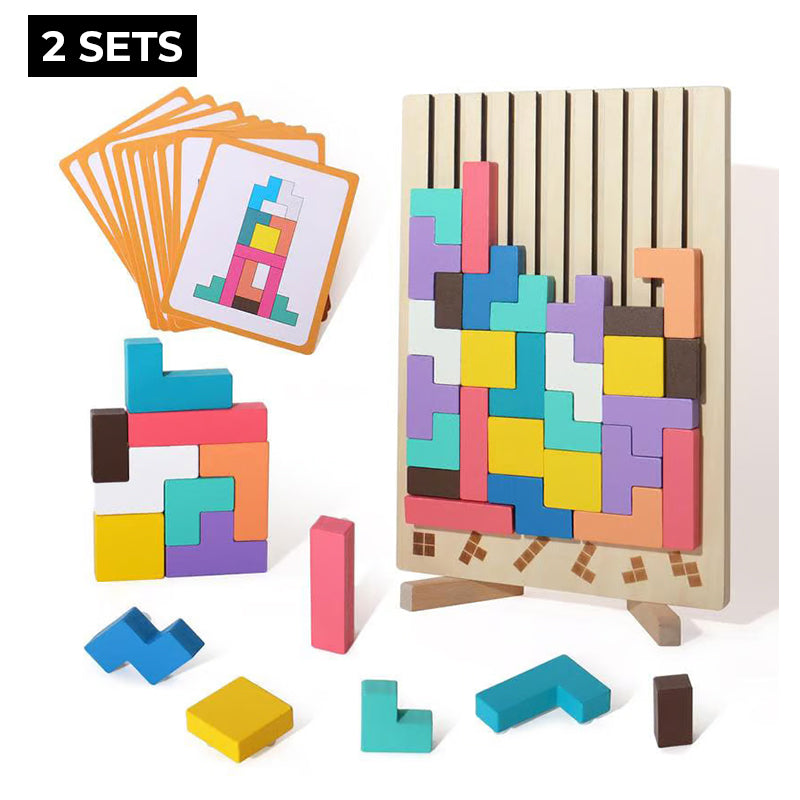 Toystar NL TetriLogic Wooden Puzzle | 42 Pieces, Children 3+ – Encourage Creativity and Problem-Solving Thinking - Puzzels...