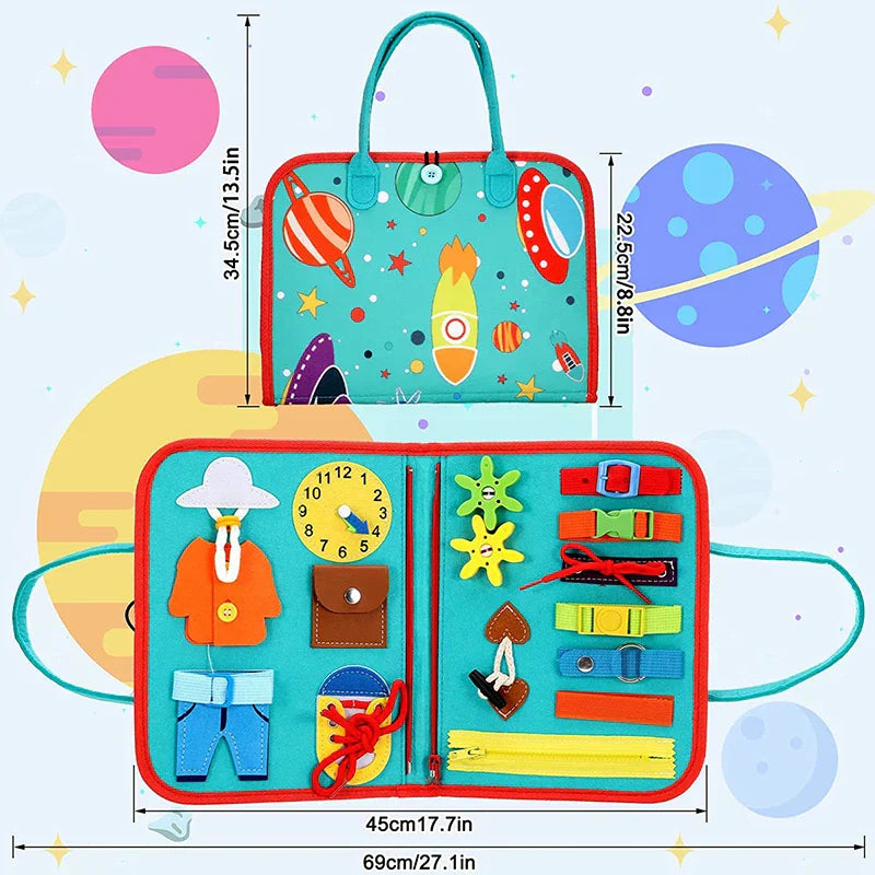 Toystar Montessori Travel Board | Develop Basic Skills - Educational Toys for Children - Ontwikkel Basisvaardigheden - Edu...