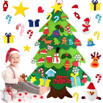 Felt board tree | Felt board Christmas tree for children