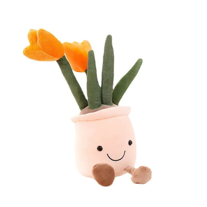 Toystar BloomBuddy | Cheerful cuddly fun - Soft plush tulip in playful colors - Vrolijke knuffelpret - Zachte pluche tulp ...