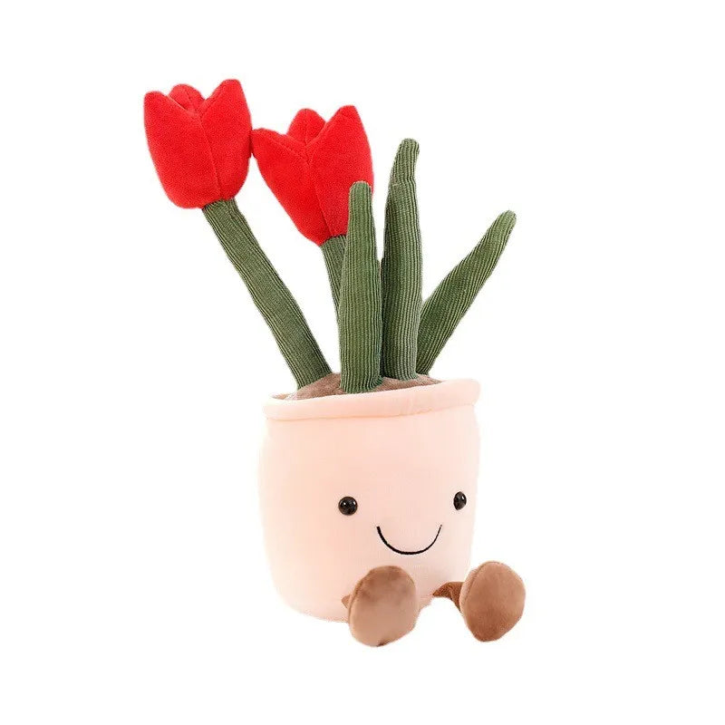Toystar BloomBuddy | Cheerful cuddly fun - Soft plush tulip in playful colors - Vrolijke knuffelpret - Zachte pluche tulp ...
