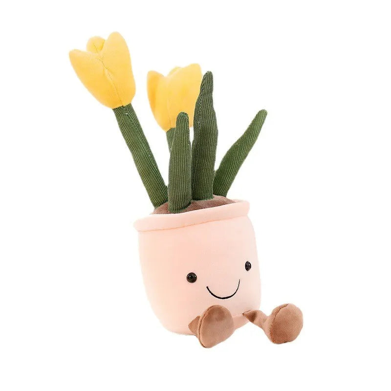 Toystar BloomBuddy | Cheerful cuddly fun - Soft plush tulip in playful colors - Vrolijke knuffelpret - Zachte pluche tulp ...