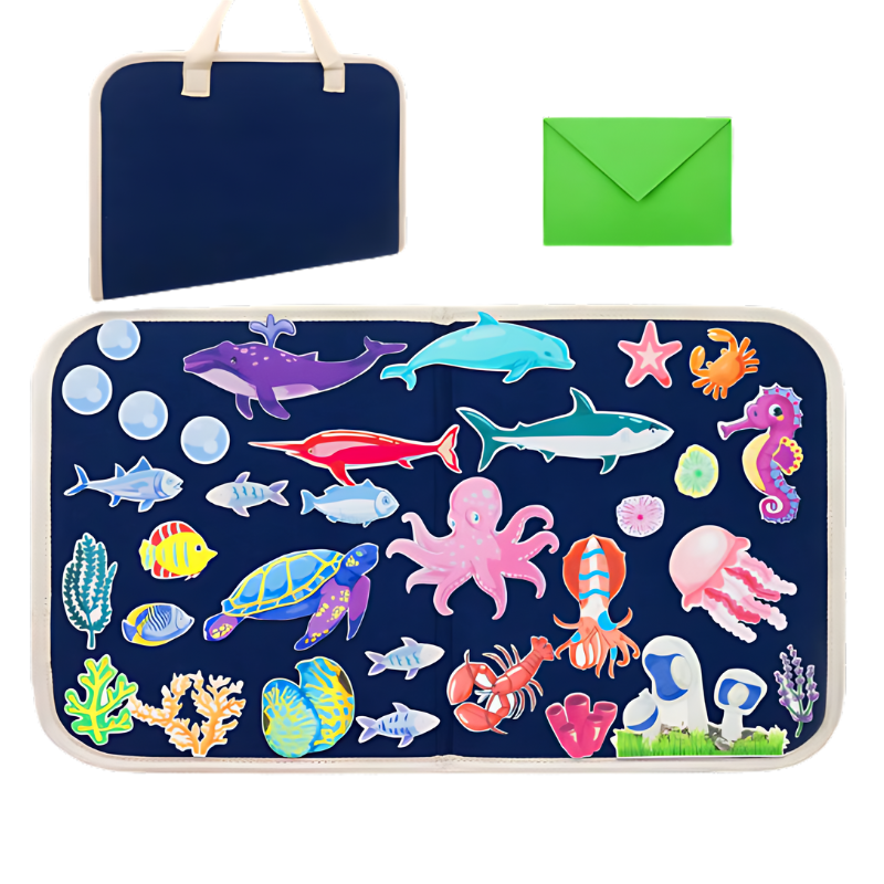 Toystar Montessori Fieltjes | Quiet Play - Educational Busy Board with Felt Animals for Kids - Rustig spelen - Educatief B...