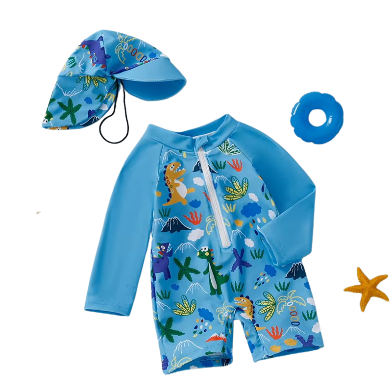 Toystar NL LittleSplash Guard | UV Swimsuit for Babies with Hat - Protective Swimsuit Set for Babies with Hat - Zwemkledin...