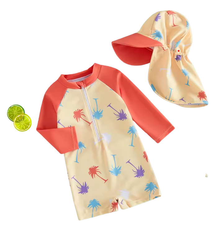 Toystar NL LittleSplash Guard | UV Swimsuit for Babies with Hat - Protective Swimsuit Set for Babies with Hat - Zwemkledin...