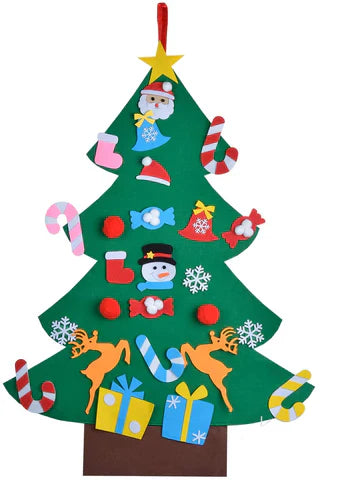 Toystar Felt board tree | Felt board Christmas tree for children - Ontsteek de feestelijke sfeer met de familie - Doe-het-...