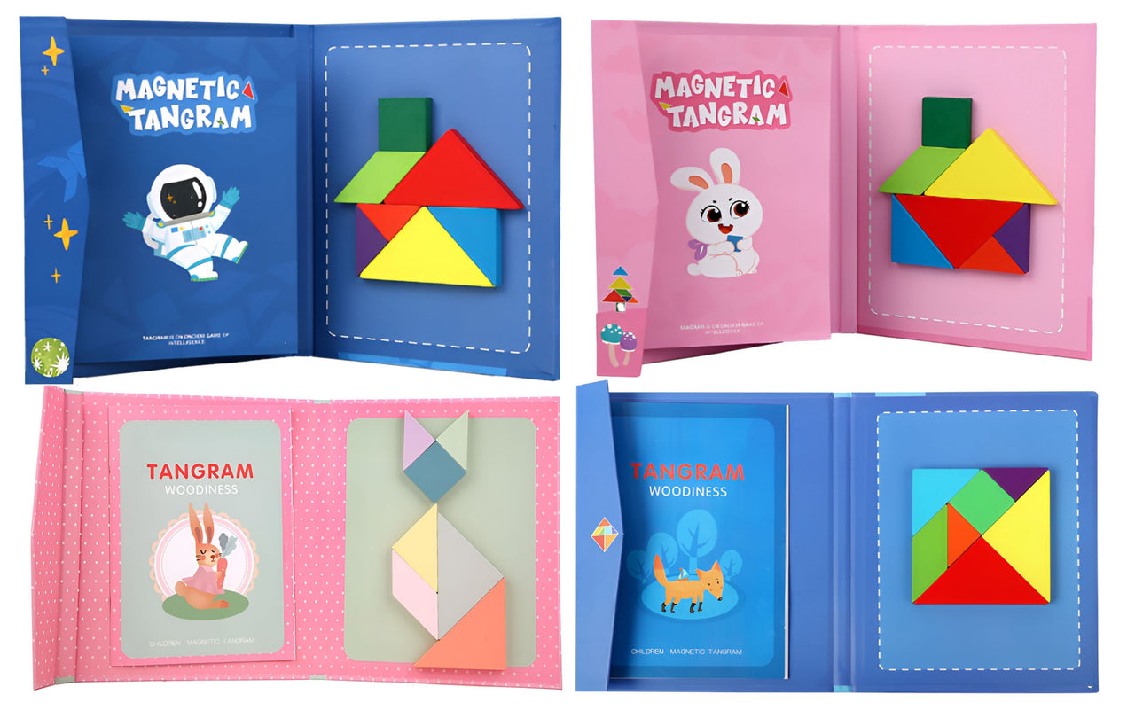 Toystar Tangram Magic | Inspire Creativity - Montessori Magnetic Puzzle Book