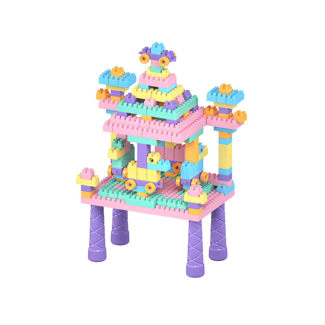 Toystar Building fun | Creative play experience - Play table with building blocks for children - Creatieve speelervaring -...