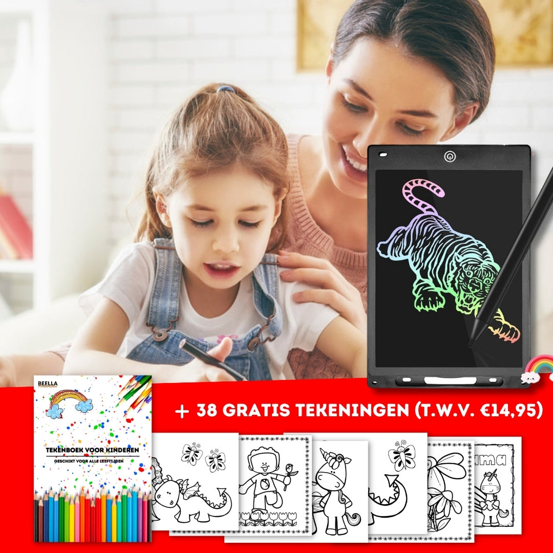 Toystar CreativeScribble | Let the creativity flow - LCD drawing tablet for kids - Laat de creativiteit stromen - LCD teke...