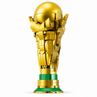 Thumbnail for Football Trophy Construction Set | Gold Display Model of Building Blocks for Collectors