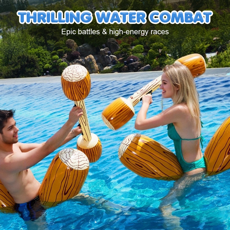Toystar WaterBattle Float | Inflatable Battle Set 2 Seat Cushions & 2 Hand Clubs, 3+ – Unforgettable Water Fights for Ever...