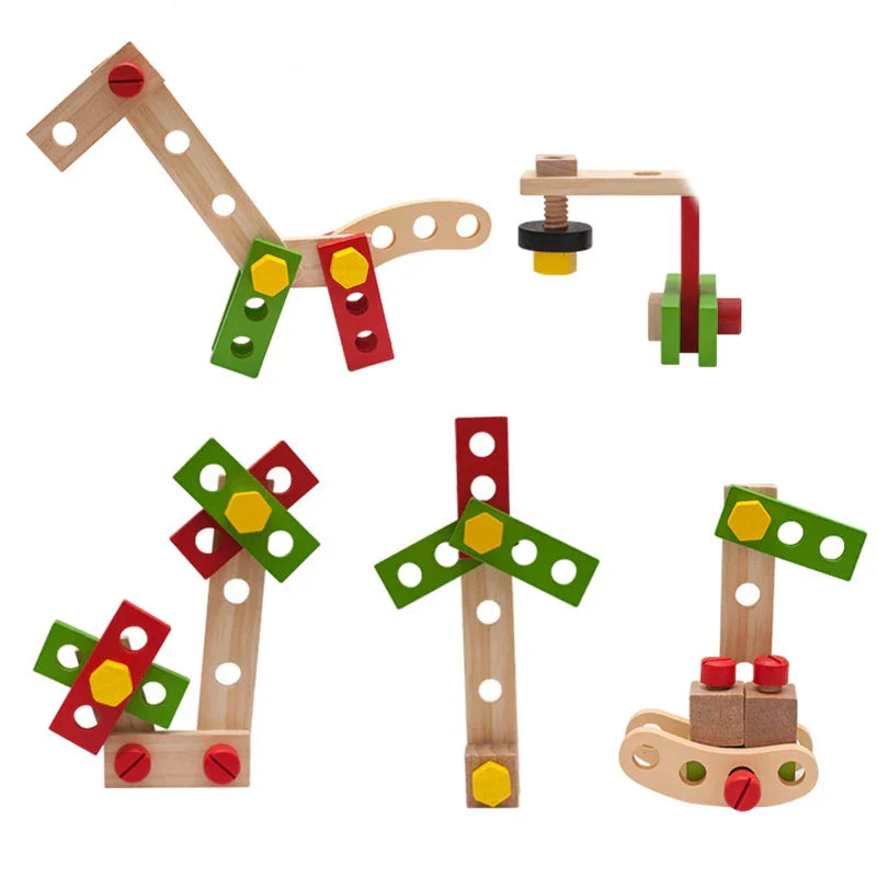 Toystar Ecotoys TinyFix | Discover the little handyman in your child! - Wooden toolbox play set - Ontdek de kleine klusser...