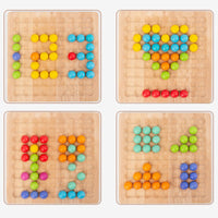 Thumbnail for Ecotoys BeadBounce | Count, Slide, Win - Montessori Bead Board Sorting Game