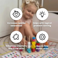 Thumbnail for Toystar BeadyMatch | Learning colors and playing at the same time – Montessori bead puzzle - Kleuren leren en spelen tegel...