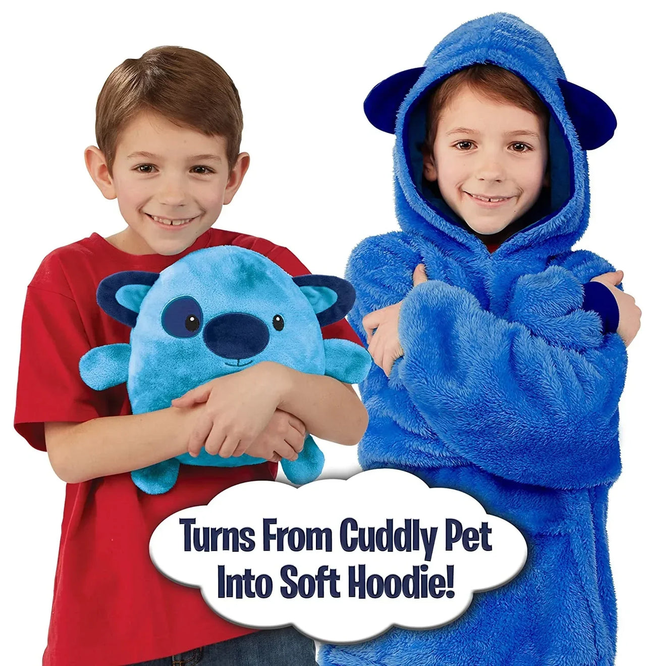 Toystar Snuggle Pals | Cozy comfort - 2-in-1 Kids Animal Hoodie Pillow Toy for Winter - Knus comfort - 2-in-1 Kids Animal ...
