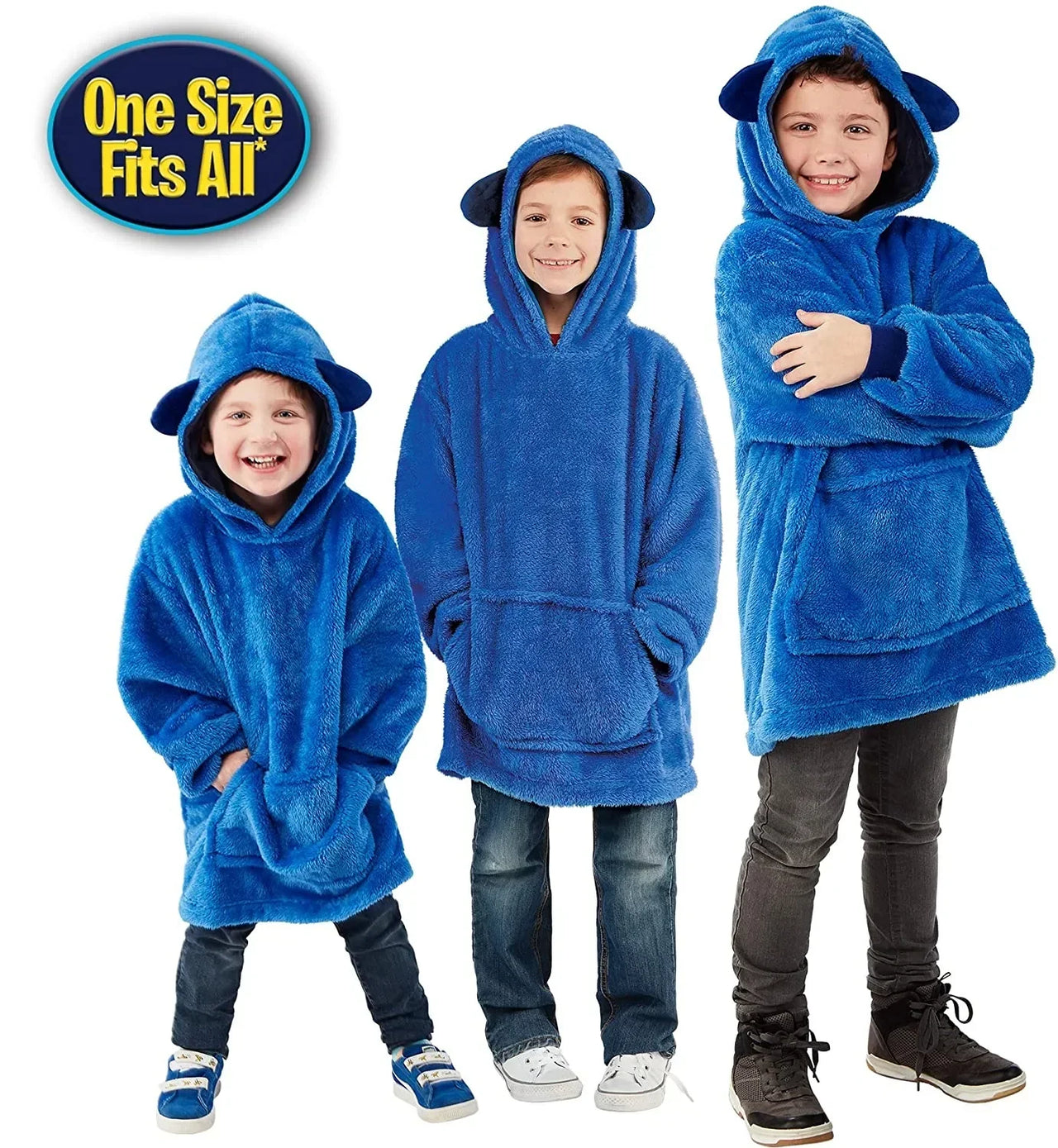 Toystar Snuggle Pals | Cozy comfort - 2-in-1 Kids Animal Hoodie Pillow Toy for Winter - Knus comfort - 2-in-1 Kids Animal ...