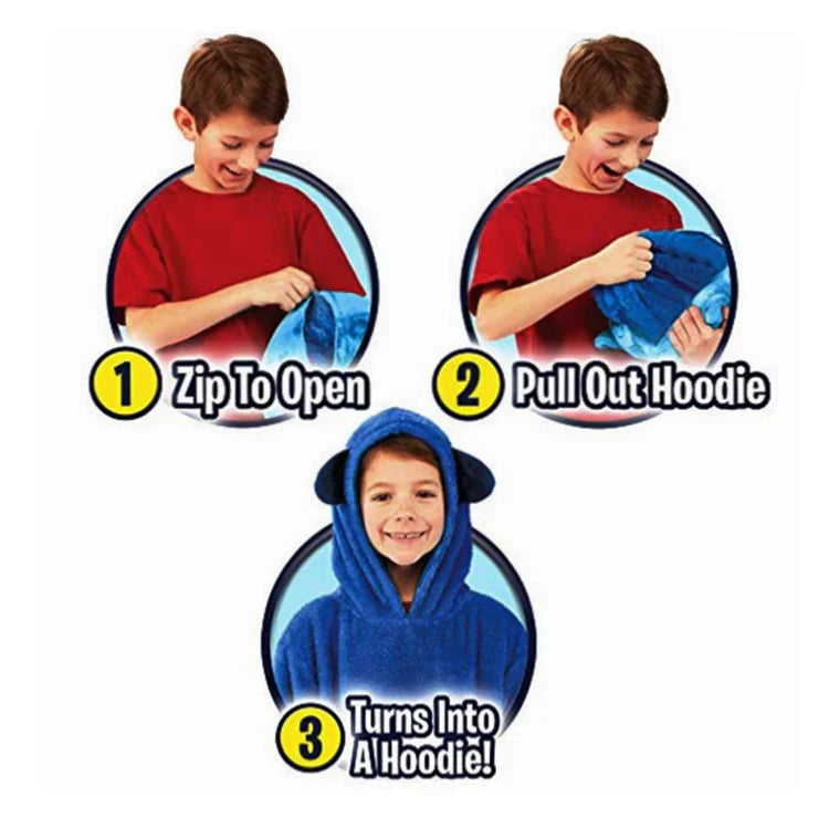 Toystar Snuggle Pals | Cozy comfort - 2-in-1 Kids Animal Hoodie Pillow Toy for Winter - Knus comfort - 2-in-1 Kids Animal ...