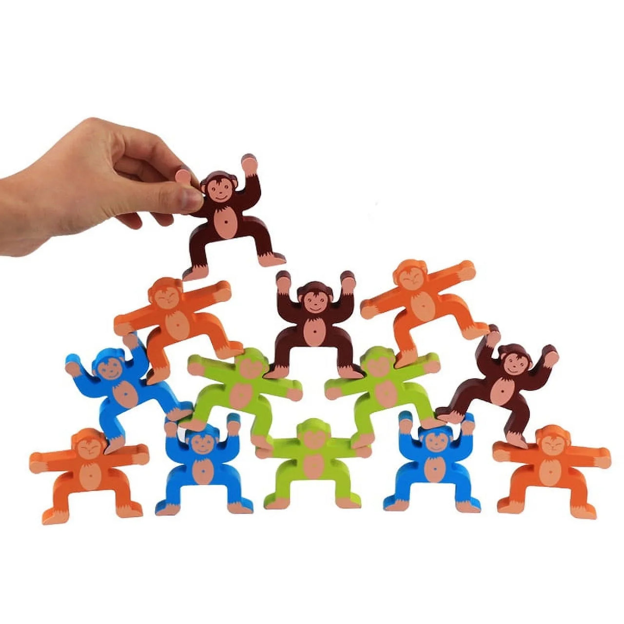 Toystar Balanzoo | Learning to work together in a playful way – Wooden Monkey Balance Game - Spelenderwijs leren samenwerk...
