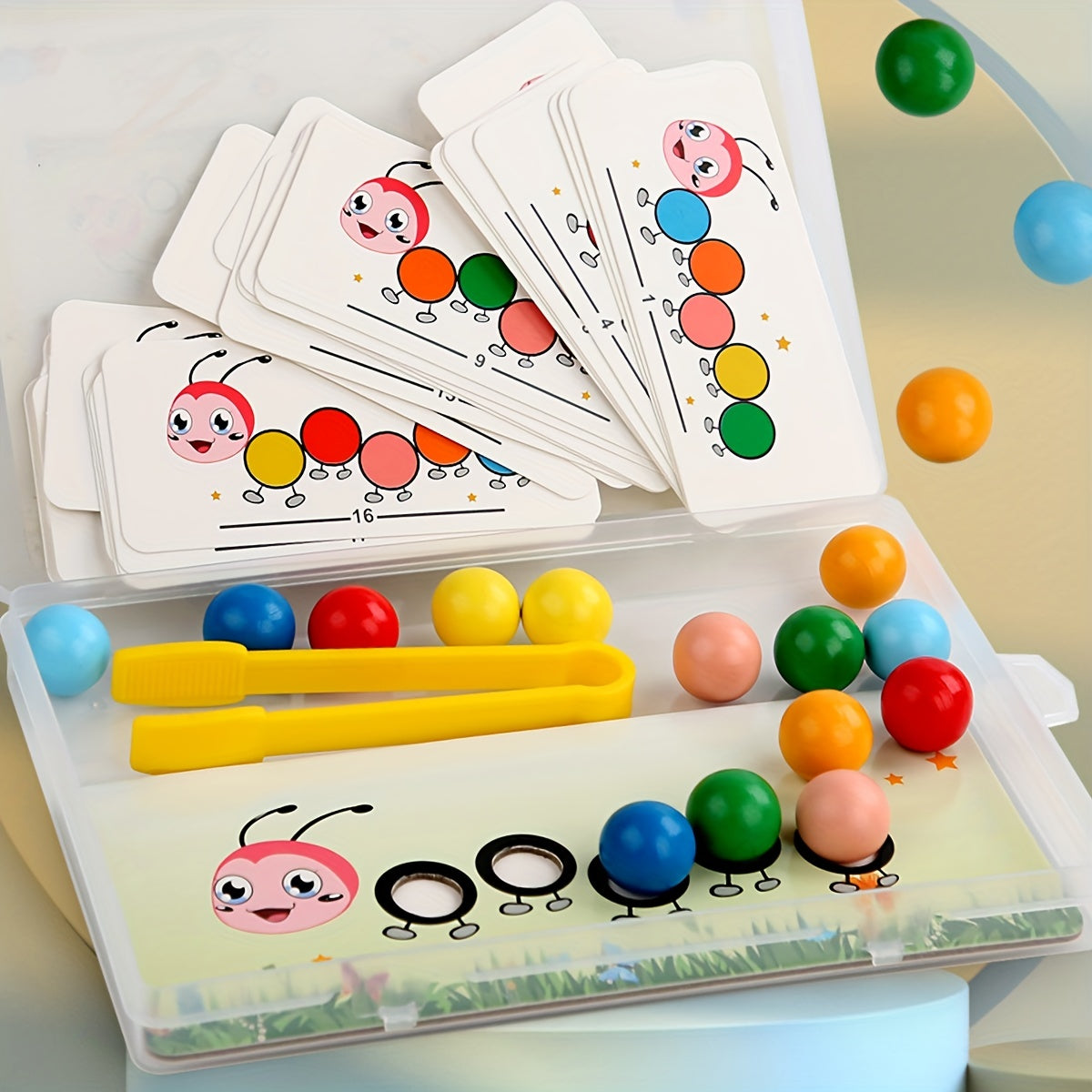 Toystar Ecotoys Rainbow Worm Stack | Playful Stacking - Educational Montessori Stacking Toys - Spelenderwijs Stapelen - Ed...
