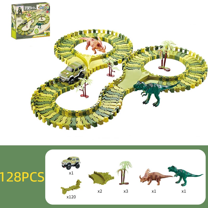 Toystar Flexible RaceTrack - Flexible Rail Track Toy Set Race Track - Flexible RaceTrack - Flexibele Railspoor Speelgoedse...