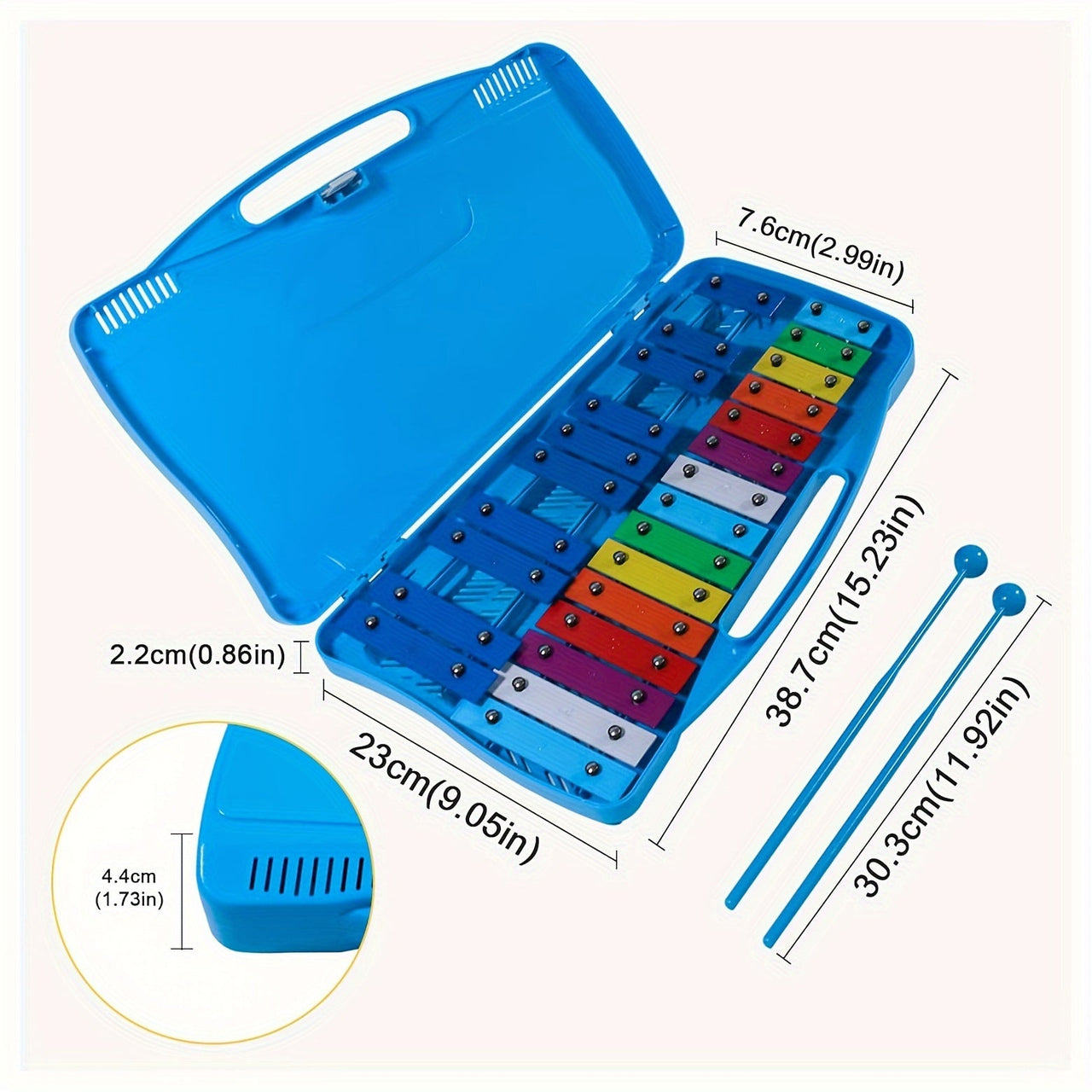 Toystar XyloFun | Musical discovery - Colorful xylophone with carrying case - Bestseller - Muzikale ontdekking - Kleurrijk...