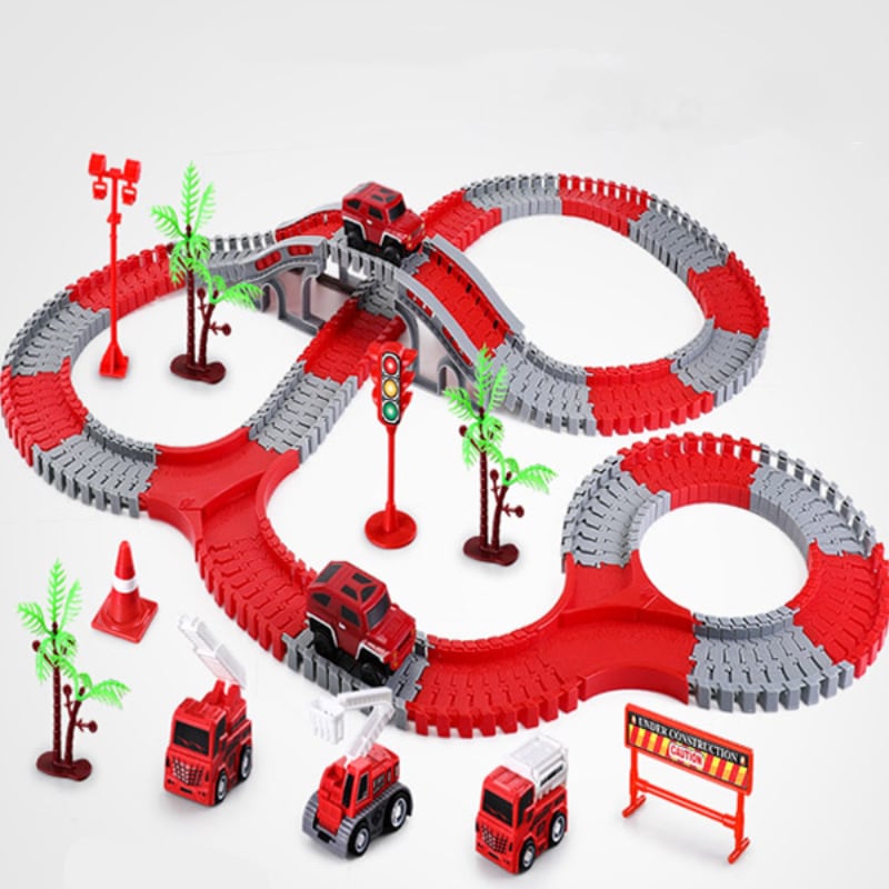 Toystar Flexible RaceTrack - Flexible Rail Track Toy Set Race Track - Flexible RaceTrack - Flexibele Railspoor Speelgoedse...