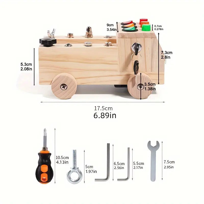 Toystar EcoToys LightPlay | Encourage Learning and Development - Montessori Wooden LED Light Switchboard for Children - St...
