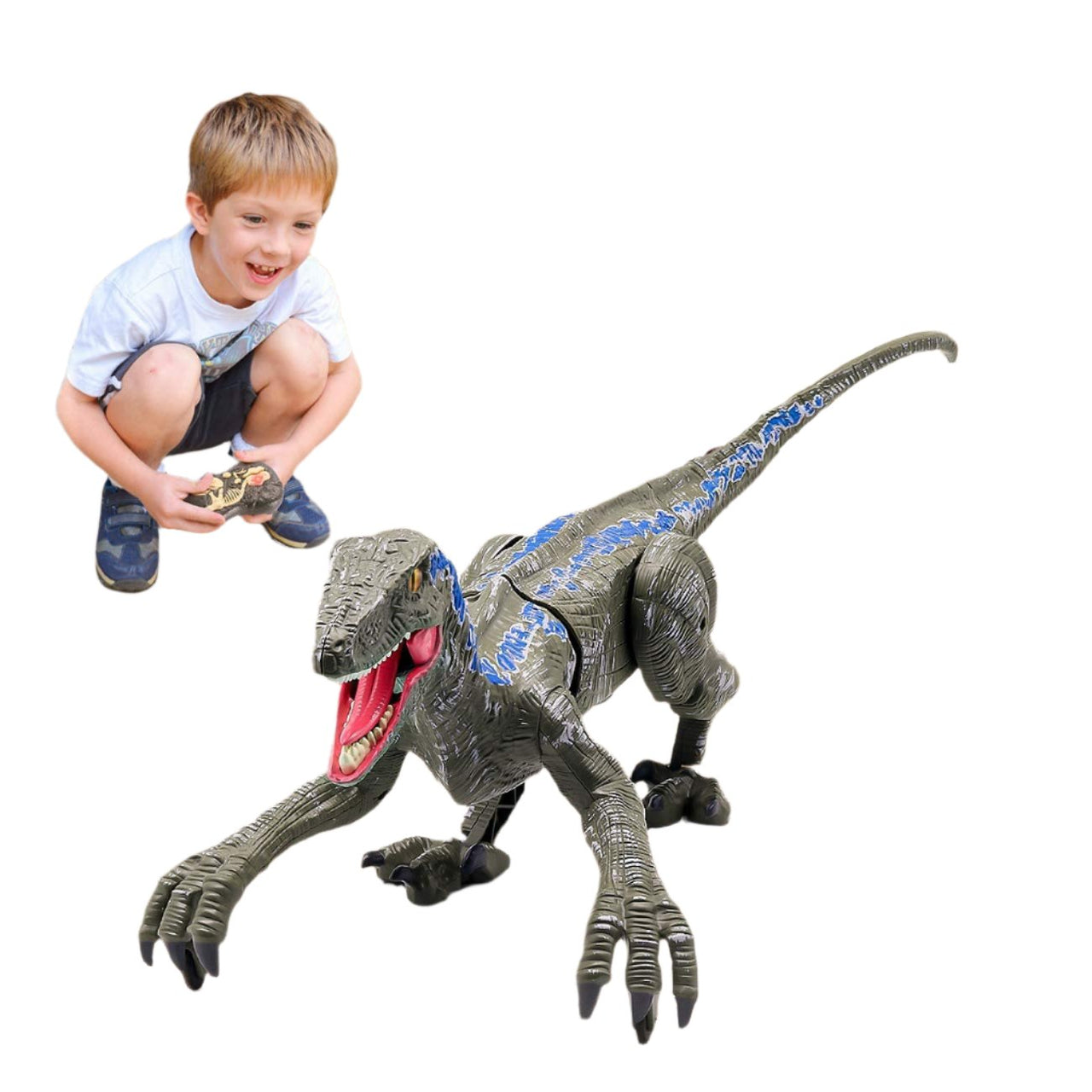 Toystar Remote Controlled Dinosaur | Remote Controlled Dinosaur Raptor for Kids - Remote Controlled Dinosaur | Afstandsbed...