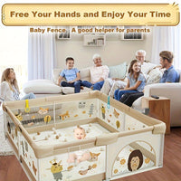 Thumbnail for SafeNest Playbox | Safe play and discovery - Baby play gate with soft protection