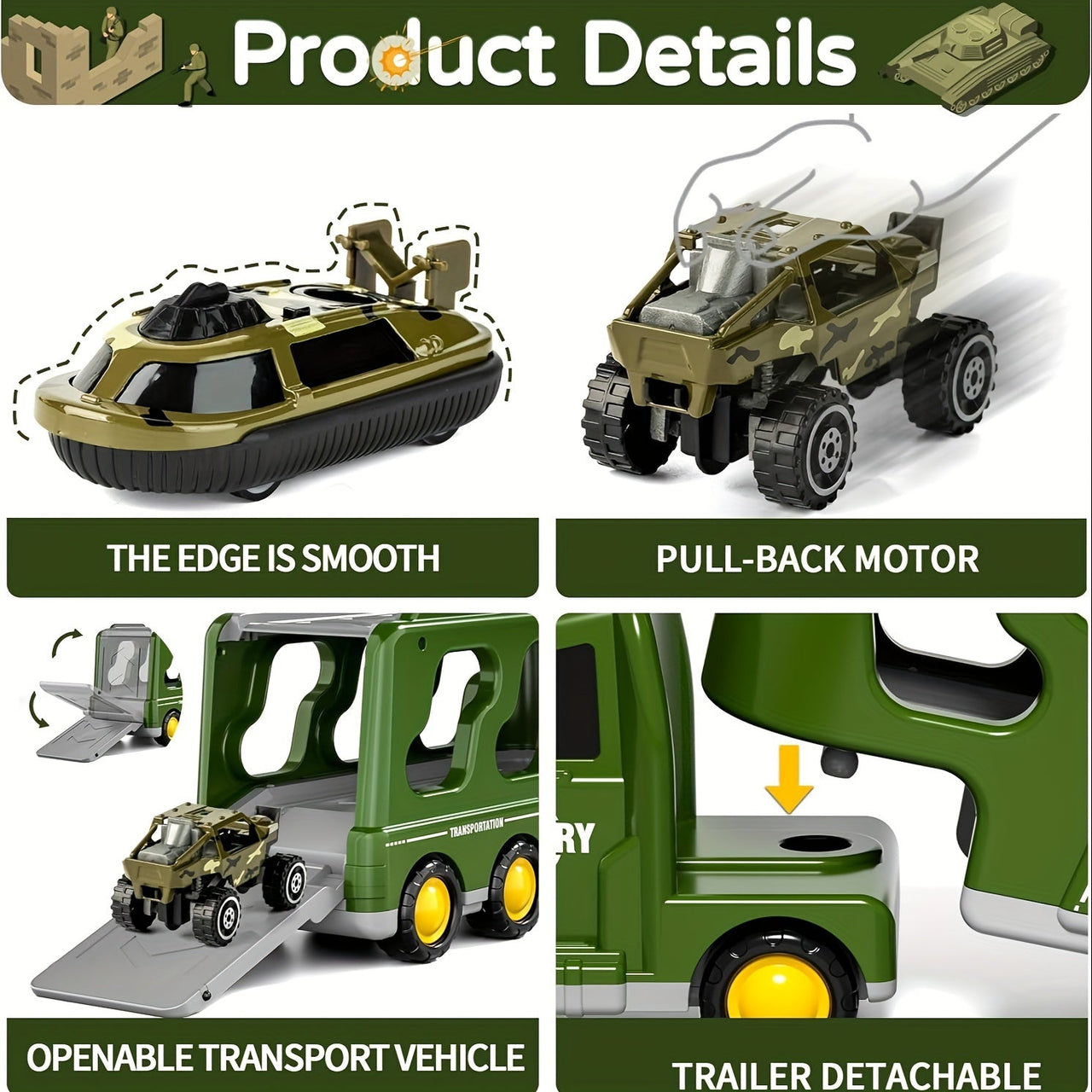 Toystar MiniTroopers | Epic Military Adventure - 14-in-1 military playset with vehicles - Episch legeravontuur - 14-in-1 m...