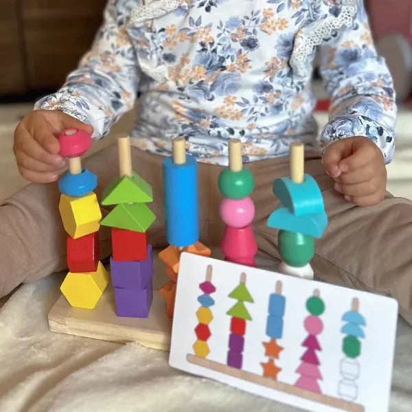 Toystar BeadyMatch | Learning colors and playing at the same time – Montessori bead puzzle - Kleuren leren en spelen tegel...