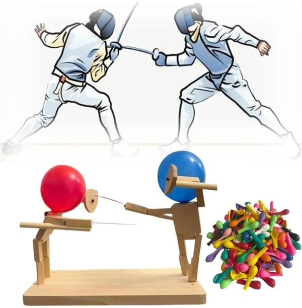 Toystar Bamboo Playmates | Laugh together, play together - Wooden fighting robots - Samen lachen, samen spelen - Houten ve...