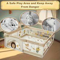 Thumbnail for SafeNest Playbox | Safe play and discovery - Baby play gate with soft protection