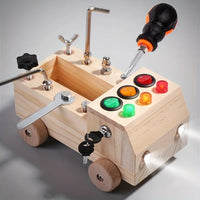 Thumbnail for Toystar EcoToys LightPlay | Encourage Learning and Development - Montessori Wooden LED Light Switchboard for Children - St...