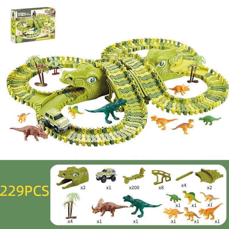 Toystar Flexible RaceTrack - Flexible Rail Track Toy Set Race Track - Flexible RaceTrack - Flexibele Railspoor Speelgoedse...