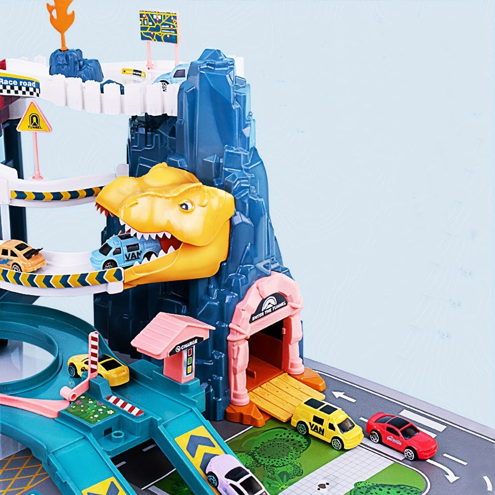 Toystar DinoRush | Exciting prehistoric adventure - Dinosaur playset with race track and mountain track - Bestseller - Spa...