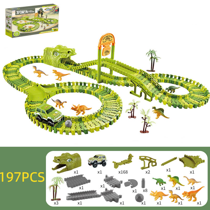 Toystar Flexible RaceTrack - Flexible Rail Track Toy Set Race Track - Flexible RaceTrack - Flexibele Railspoor Speelgoedse...