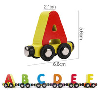 Thumbnail for Toystar EcoToys Puzzle Train | Colorful fun - Educational wooden train with letters and numbers - Kleurige plezier - Educa...