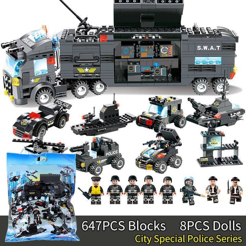 Toystar PowerForce | Building Fun for Adventurous Kids - Blocks SWAT Police Series - Bouwplezier voor Avontuurlijke Kids -...
