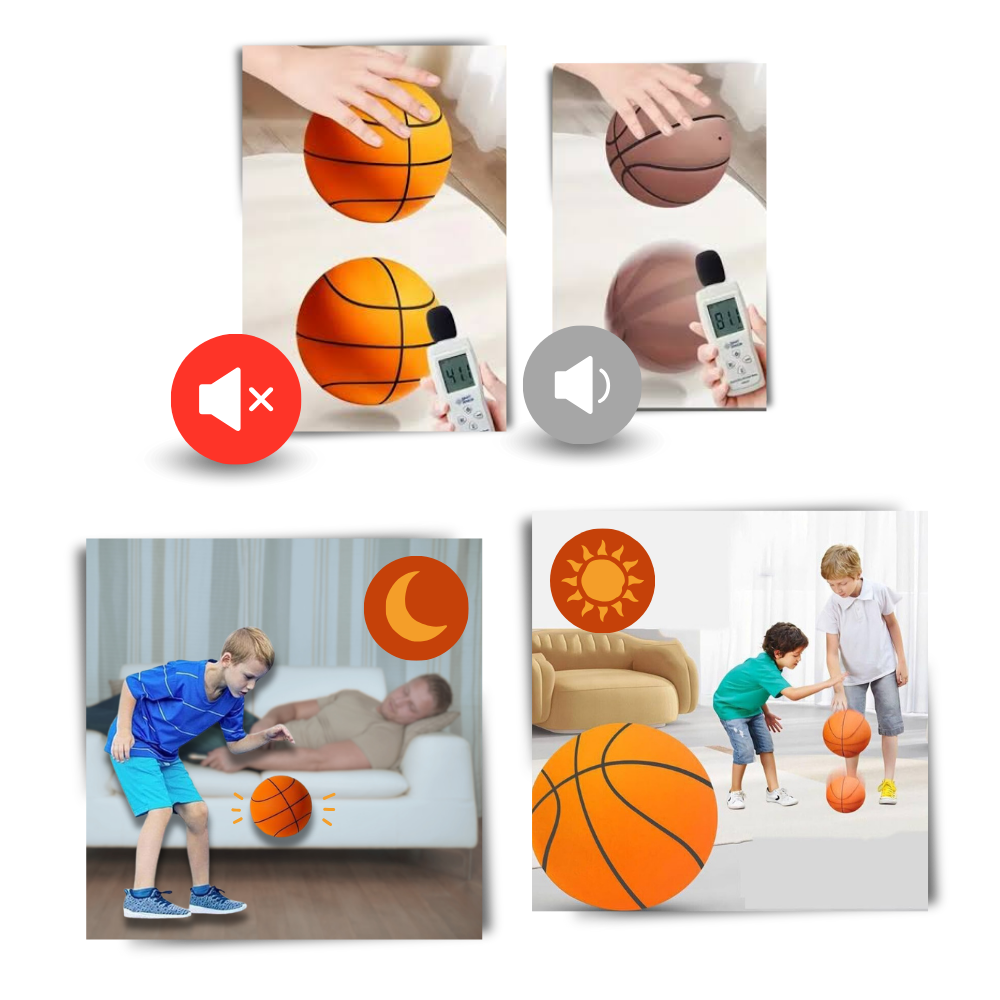 Toystar Silent Basketball | Quiet and Light Basketball - Perfect for Indoor Activities - Stille en Lichte Basketbal - Perf...