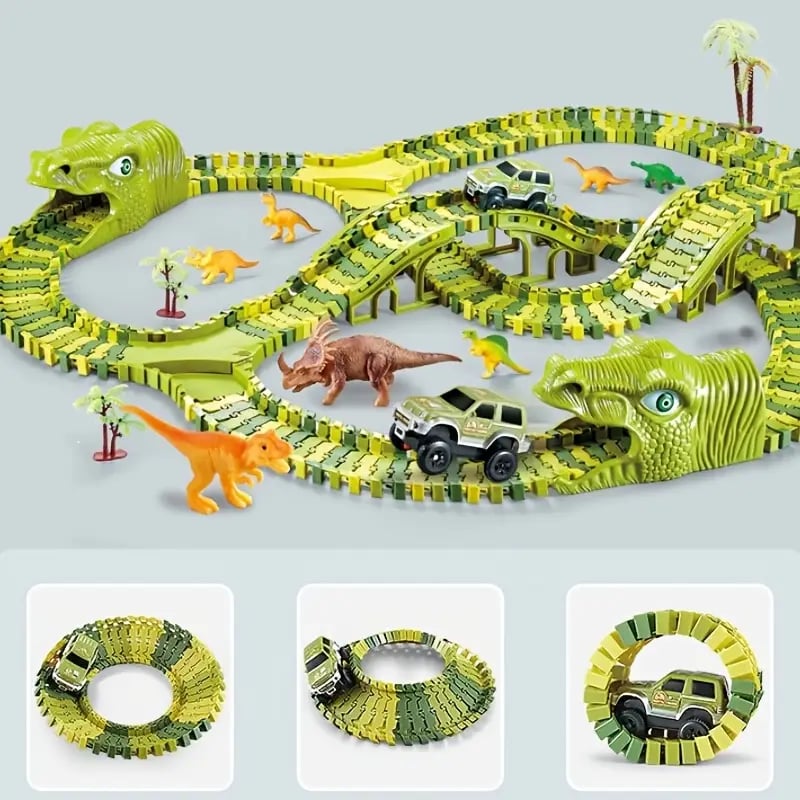 Toystar Flexible RaceTrack - Flexible Rail Track Toy Set Race Track - Flexible RaceTrack - Flexibele Railspoor Speelgoedse...
