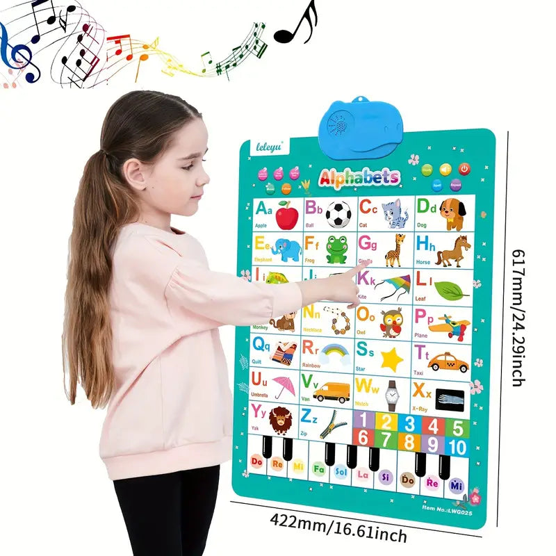 Toystar LearnBuddy™ | Talking ABC Wall Poster - Educational Toy for Toddlers - Pratende ABC Muurposter - Educatief Speelgo...