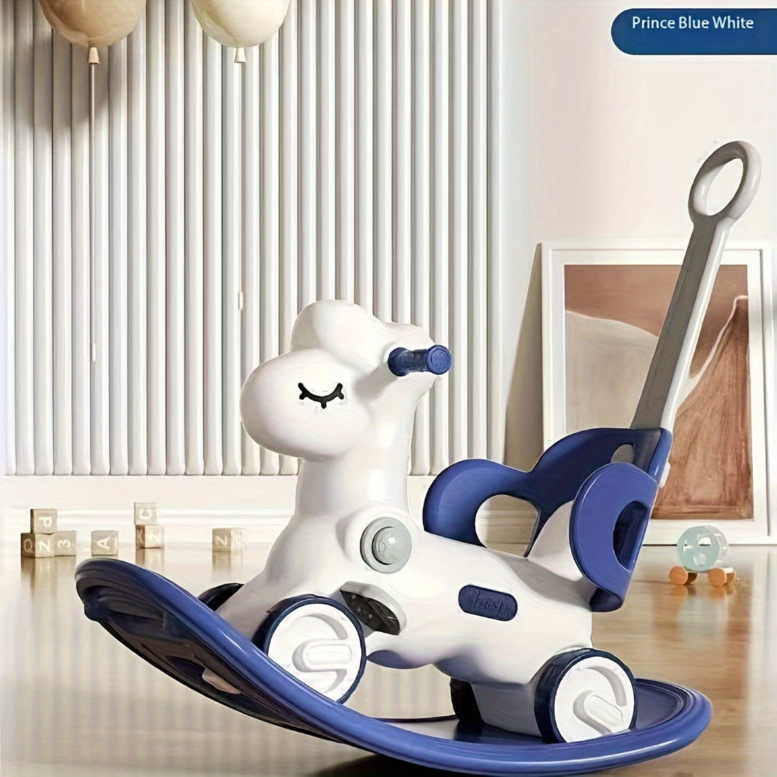 Toystar Shining Baby Rocking Horse | Magical fun for your little one - 2-in-1 Rocking Horse and Balance Bike - Magisch ple...