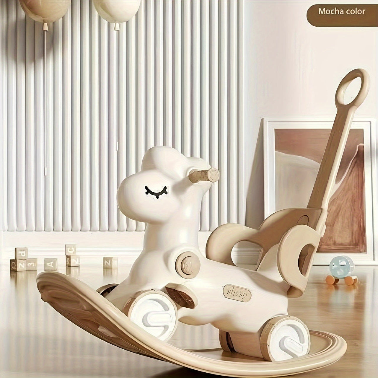 Toystar Shining Baby Rocking Horse | Magical fun for your little one - 2-in-1 Rocking Horse and Balance Bike - Magisch ple...