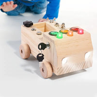 Thumbnail for Toystar EcoToys LightPlay | Encourage Learning and Development - Montessori Wooden LED Light Switchboard for Children - St...