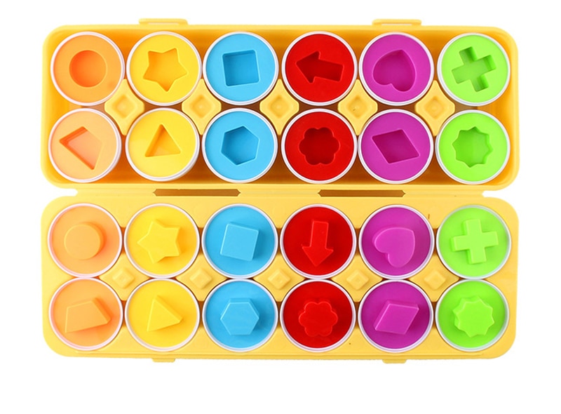 Toystar Educational Geometric Eggs | Stimulates intellectual growth and motor skills - Play and learn fun - Stimuleert int...