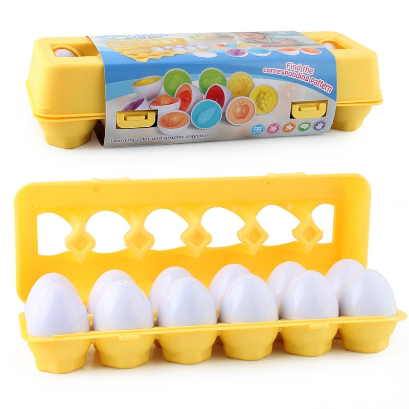 Toystar Educational Geometric Eggs | Stimulates intellectual growth and motor skills - Play and learn fun - Stimuleert int...