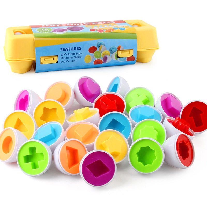 Educational Geometric Eggs | Stimulates intellectual growth and motor skills - Play and learn fun