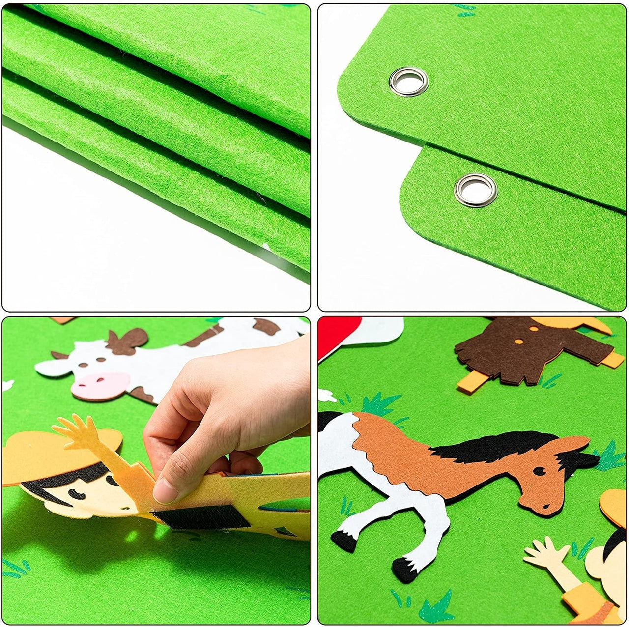 Toystar Felt board with animals | Educational toys for toddlers - Discover the world - Creëer magie met verhalen - Educati...