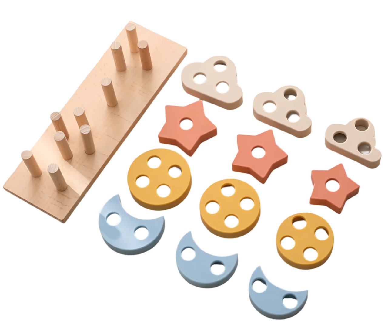 Toystar StackiPlay | Inspire Creativity - Montessori Silicone Stacking Toys - Inspireer Creativiteit - Montessori Silicone...